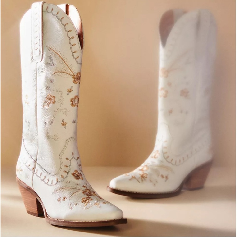 NWT DINGO 1969 FULL BLOOM LEATHER COWBOY BOOTS